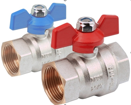 [02VV03VVTR] Ventilis rutulinis 1/2" v-v, trumpa rankena (02VV03VVTR)