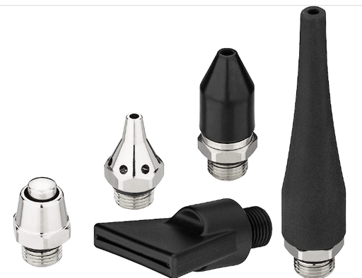 [9040-43/5] Blow Gun Nozzle Set, 5 pcs (9040-43/5, HAZET)