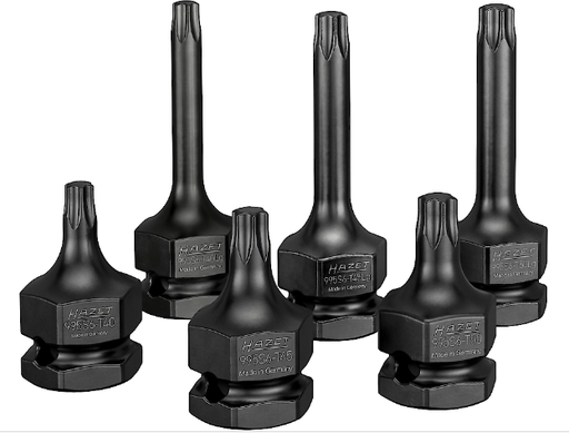 [995S6/6] Smūginių TORX antgalių rinkinys 1/2 (995S6/6, HAZET)