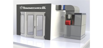 [GL2 7 x 4 x 2.8] Dažymo-džiovinimo kamera 7×4×2,8 m su dyzeliniu degikliu (GL2 7 x 4 x 2.8, TERMOMECCANICA)