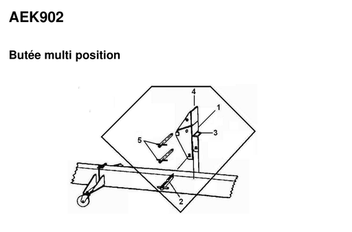 [AEK902] MULTI POST ANCHOR – DOZER kėbulo fiksavimo atrama (AEK902, BLACKHAWK)