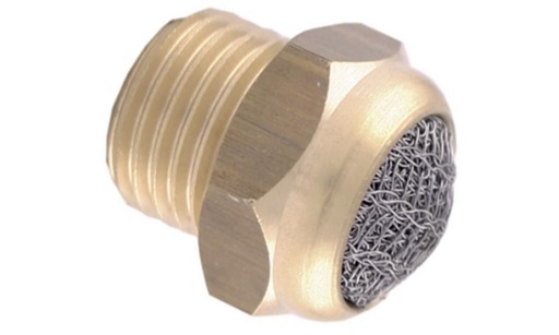 [S034A107] Pneumatic silencer 1/4 in., brass, MPT60 (S034A107, BLACKHAWK)