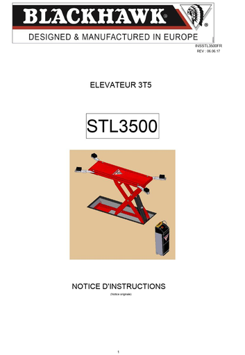 [INSSTL3500FR] Instrukcija STL3500 - FR (INSSTL3500FR, BLACKHAWK)