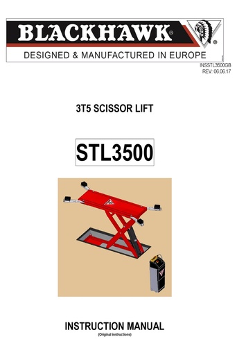 [INSSTL3500GB] Manual STL3500 - GB (INSSTL3500GB, BLACKHAWK)