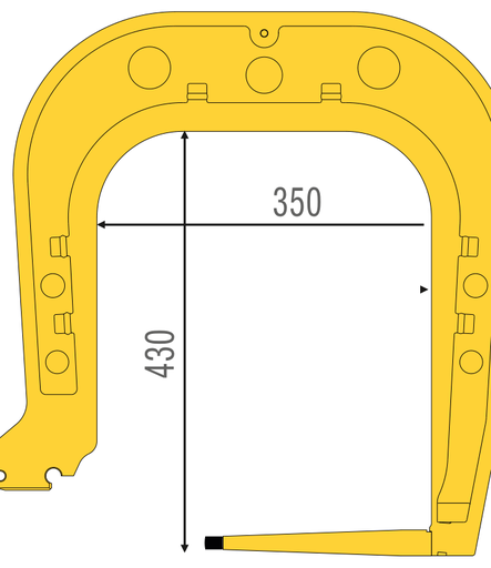 [WEL14008] Svira C tips (CA6), L=430 mm ar elektrodu (WEL14008, BLACKHAWK)
