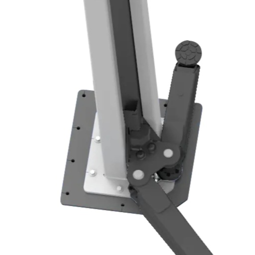 [S337A2] Set of plates for installing 2-post baseless lifts, floor 100/150 mm (S337A2, RAVAGLIOLI)