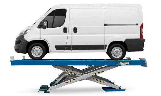 [RAV.640N1.193278] Electro-hydraulic scissor lift with level runways 4.2 T (4.6 m), RAVAGLIOLI (RAV.640N1.193278, RAVAGLIOLI)