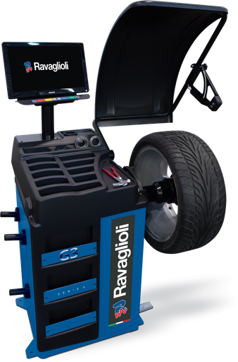 [RAV.G3150.201331] G3.150WS PLUS ratų balansavimo staklės su 22 col. Full HD LCD ekranu (RAV.G3150.201331, RAVAGLIOLI)