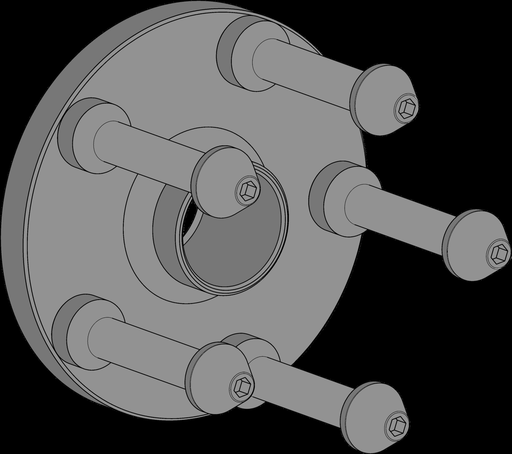 [GAR199] Flanšas su 5 kaiščiais Maserati, RAVAGLIOLI (GAR199)