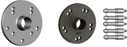 [GAR357] Kolonėlių jungės rinkinys 5 skylių BMW ratams (112-120 mm), su centro žiedu Ø66,5 mm, tinka visiems modeliams, RAVAGLIOLI (GAR357)