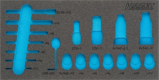[163-336L] Two-component foam tool insert (163-336L, HAZET)