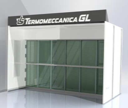 [SPRAY BOOTH MINI 3.5x2x2.8] Atviro tipo dažymo sienelė su oro nutraukimu 3.5x2x2.8 (SPRAY BOOTH MINI 3.5x2x2.8, TERMOMECCANICA)