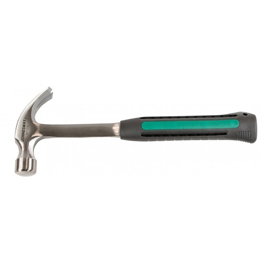 [M01020] One-piece solid steel claw hammer with anti-shock TPR grip (M01020, JONNESWAY)