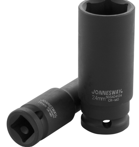 [S03AD4120] 1/2"DR 6PT FLANK DEEP IMPACT SOCKET, SIZE: 20MM (S03AD4120, JONNESWAY)