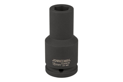 [S03AD6118] 3/4"DR 6PT FLANK DEEP IMPACT SOCKET, SIZE: 18MM (S03AD6118, JONNESWAY)