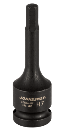 [S05A4H7] Smūginė galvutė su šešiabriauniu (HEX) antgaliu 1/2", dydis: H7, L: 78 mm (S05A4H7, JONNESWAY)