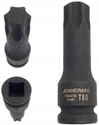 [S06A4T80] Smūginė galvutė su žvaigždiniu antgaliu 1/2", dydis: T80, L: 78 mm (S06A4T80, JONNESWAY)