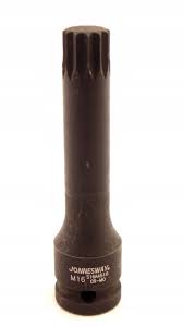 [S16A4516] Trieciena muciņa ar zvaigznes (SPLINE) uzgali 1/2", izmērs: M16, L: 100 mm (S16A4516, JONNESWAY)