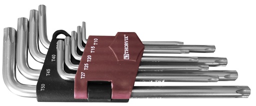 [TK9S] 9 PCS LONG ARM TORX KEY SET T10, T15, T20, T25, T27, T30, T40, T45, T50 (TK9S)