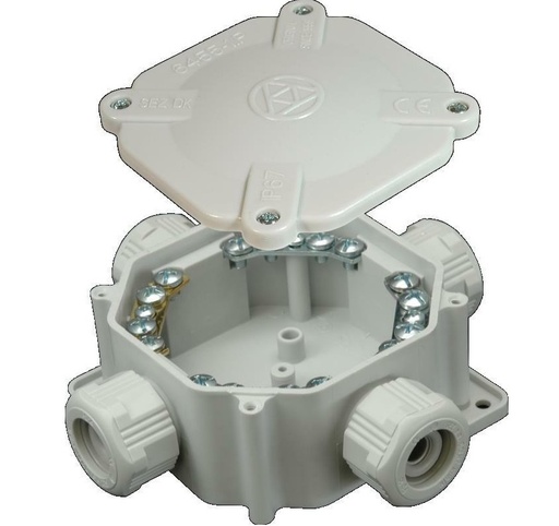 [054714671] Connector box with contacts 6455-26P, 132×67, IP67 (054714671)