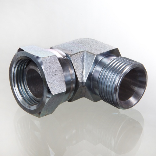 [W90AB04HB] Kampinis 90° adapteris DKR 1/4" / AGR 1/4" (W90AB04HB, HANSA-FLEX)