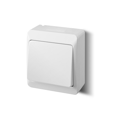[054744222] Slēdzis 1 grupa, IP44, balts (054744222)
