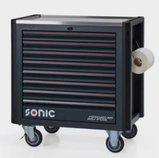 [788779] Įrankių vežimėlis su įrankiais, 87 vnt. (788779, SONIC)