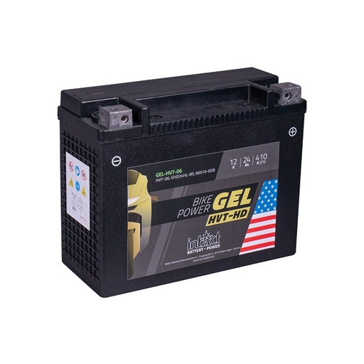 [INT-G-HVT-06] Gēla akumulators 24 Ah, 410 A (EN), 205x90x162 mm, INTACT (INT-G-HVT-06)