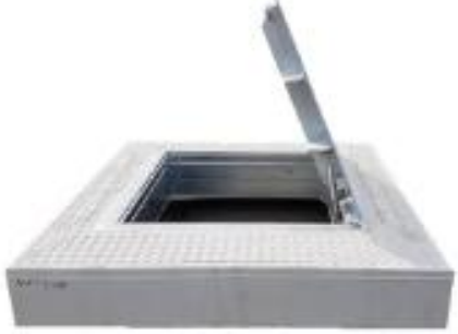 [400kN1585x1585mm] Sustiprintas plieninis dangtis su gaubtu 400kN V=5m3 DN1600 požeminei talpyklai (400kN1585x1585mm)