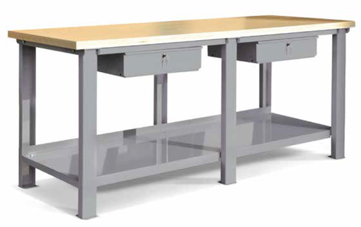 [8063] Darbgalds ar koka virsmu, 2000 mm (8063, TECNOLUX)