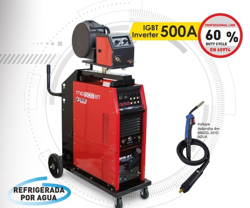[1.1510] MIG - MAG - TIG suvirinimo aparatas MIG 500 BT (1.1510, STAYER)