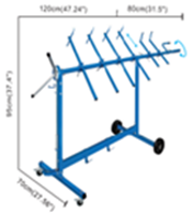 [AQLC-101] Rotating paint stand for parts - Set Auto EQ (AQLC-101)