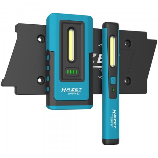 [1979NW/3] LED apžiūros lempų rinkinys su belaidžiu įkrovimu, 2 vnt. (1979NW/3, HAZET)