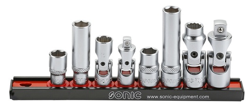 [200805] Galvučių komplektas 1/4″ ir 3/8″ Porsche 10 mm, 8 vnt. (200805, SONIC)