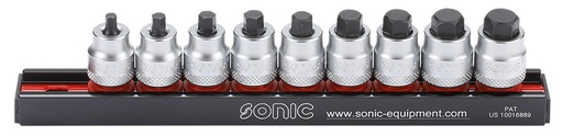 [200907] Sonic 3/8" šešiabriaunių(HEX) galvučių rinkinys 10 vnt. (200907, SONIC)