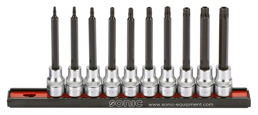 [201013] TORX tamperiams atsparių antgalių 3/8 rinkinys (10vnt.) (201013, SONIC)