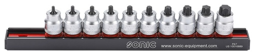 [201016] Sonic 3/8" Hex Socket Set Short 10-Piece (201016, SONIC)