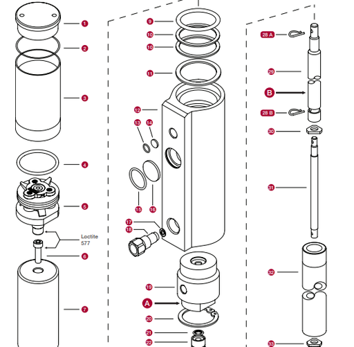 [2458911] Rem.komplektas siurbliui 25780 (2458911, EUROLUBE EQUIPMENT)