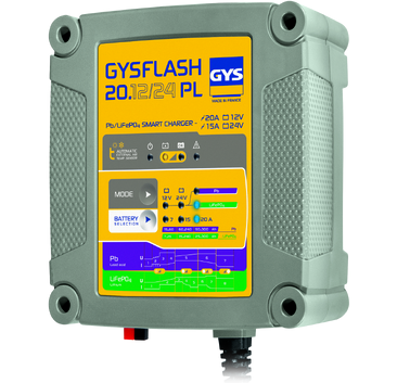 [026049] Akumulatoru lādētājs GYSFLASH 20.12/24 PL (026049, GYS)