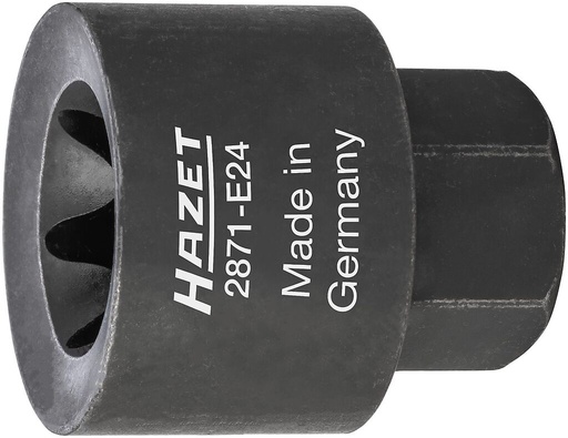 [2871-E24] Stabdžių apkabos galvutė E24, 22 mm išorinis šešiabriaunis (2871-E24, HAZET)