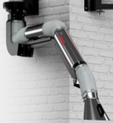 [DYNAMIC-420-ATEX] Sąnarinė ištraukimo alkūnė (ARTICULATED ARM) – L=4200 mm, Ø150 mm – ATEX versija, sieninė montuotė Filcar (DYNAMIC-420-ATEX, FILCAR)