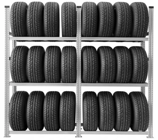 [8547] Tyre rack, two sections, for 24 tyres (8547)