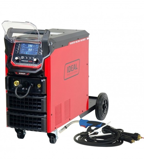 [TMIG286PLCD] Inverterinis sinerginis pusiau automatinis suvirinimo aparatas TECNO MIG 286 (TMIG286PLCD, BADEK)