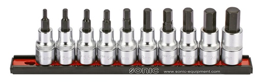 [301003] Šešiakampių antgalių 1/2 rinkinys (10vnt) (301003, SONIC)