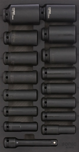 [301603] Įrankių komplektas į vežimėlį 16 vnt Sonic Equipment BV (301603, SONIC)