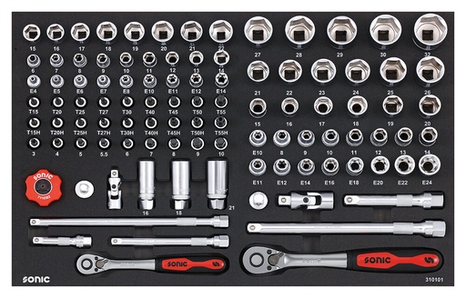 [310101] Tool set for trolleys, 101 pcs (310101, SONIC)