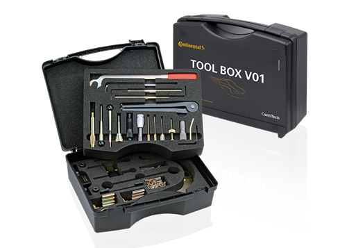 [6503700000] Įrankių rinkinys Tool Box V01, skirtas paskirstymo diržo keitimui Audi, Volkswagen, Škoda ir Seat automobiliuose (6503700000, CONTITECH)