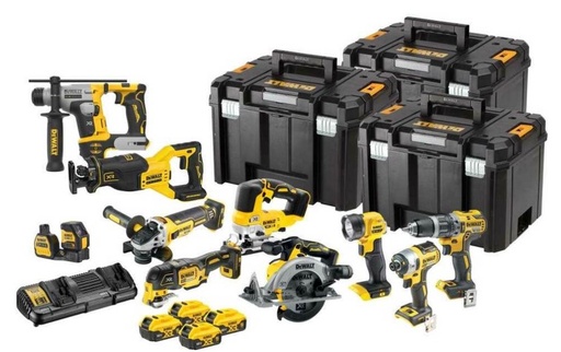 [DCK1012P4T-QW] DeWalt DCK1012P4T akumulatoru instrumentu komplekts ar akumulatoru (DCK1012P4T-QW, DEWALT)