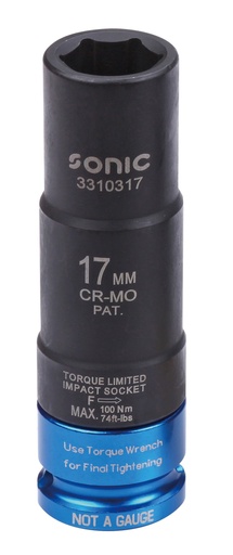 [3310317] Smūginė galvutė 1/2 ilga plonasienė 17mm (3310317, SONIC)