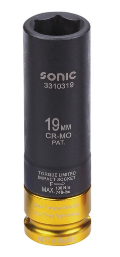[3310319] Smūginė galvutė 1/2 ilga plonasienė 19mm (3310319, SONIC)